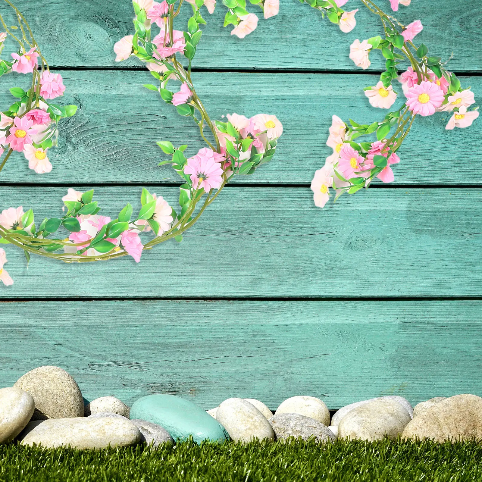 

Simulated Daisy Flower Vine Spring Wreath Bride Holding Flowers The Fake Garland