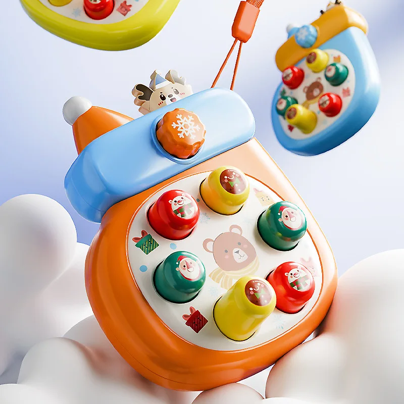 1PC Mini Whack-a-Mole Hand-eye Coordination Educational Toy Random Color Children\'s Pinch Finger Decompression Toy