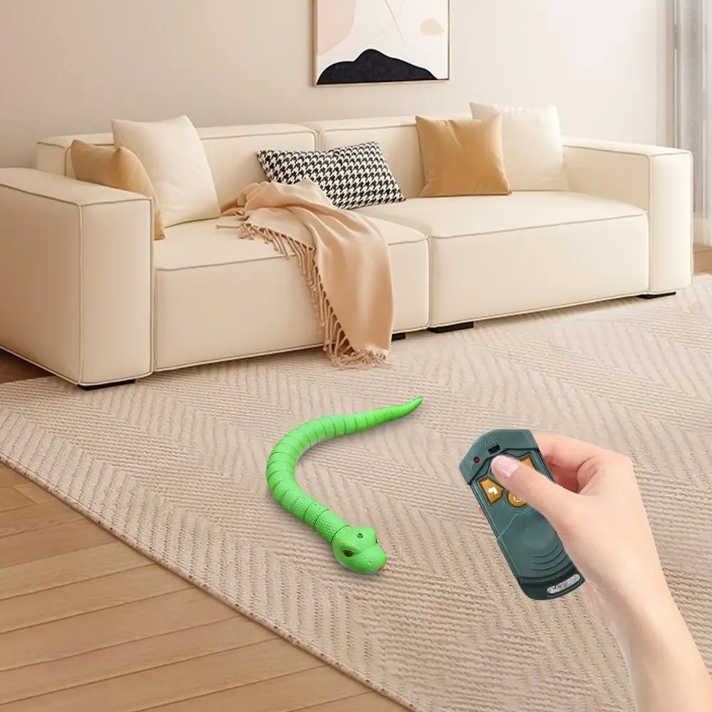 Scary Induction Snake Reptile Remote Control Snake Toy Electronic Prank Toy Portable Electronic Snake Toy Stage Performances