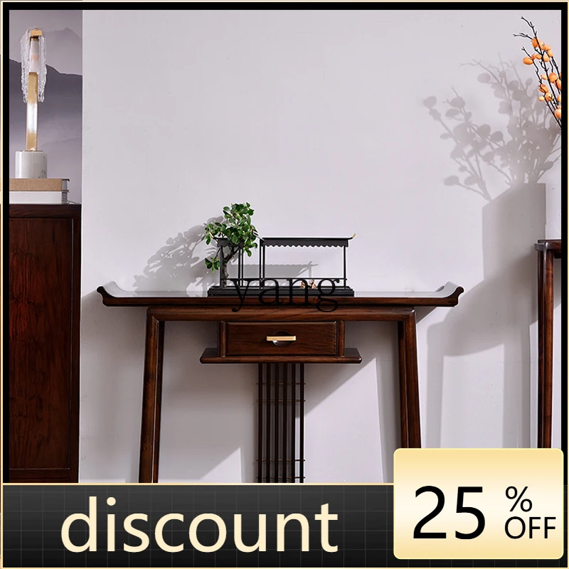 LTT new Chinese entrance table rosewood red sandalwood head case Zen middle hall case
