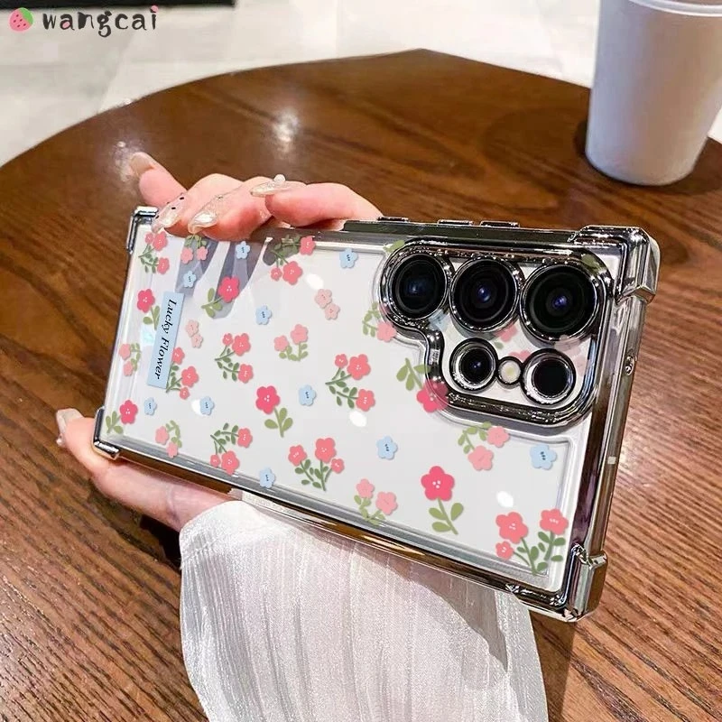 ل ممن لهم رينو 14 13F 13 12 12F 11 11F 10 9 برو 8T 8Z 8 لايت برو زائد 5G 4G جراب هاتف لطيف تصفيح زهرة واضح لينة غطاء