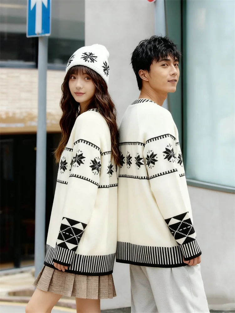 ZAZOMDE Top lavorato a maglia da strada in stile coreano maglione ampio unisex a maniche lunghe comodo da indossare ogni giorno e alla moda di strada