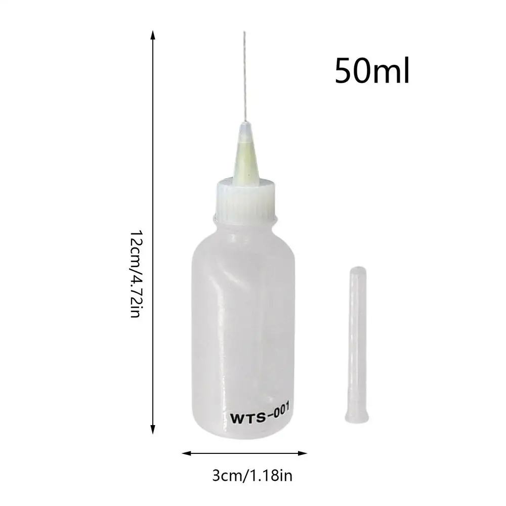 50ML Plastikflasche für Flüssigkeiten, Alkohol oder Lötfüllpaste, geeignet für die Reinigung von Handy-Leiterplatten und Reparaturarbeiten.