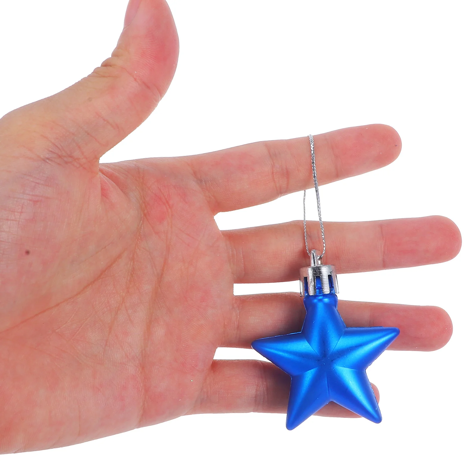 

12Pcs Christmas Plastic Star Hanging Ornaments Xmas Tree Pendant Holiday Party Decor Christmas Tree Hanging Ornaments
