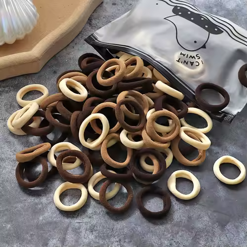 50/100Pcs Hair Bands for Children Colorful Nylon Scrunchie Hair Ties Rubber Band Kids Elastic Hair Leagues Girl Hair Accessories - Image 32