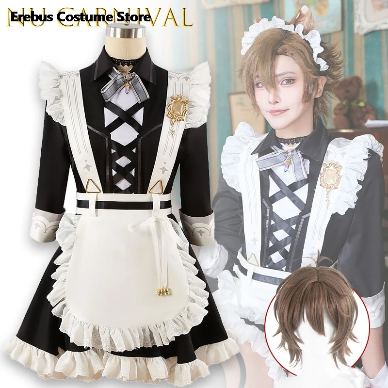 

Аниме-игра NU Carnival Eid Ide Yumemi аниме-комплект горничной в стиле милой Лолиты с бантом и оборками в готическом стиле Гайнсай Кей