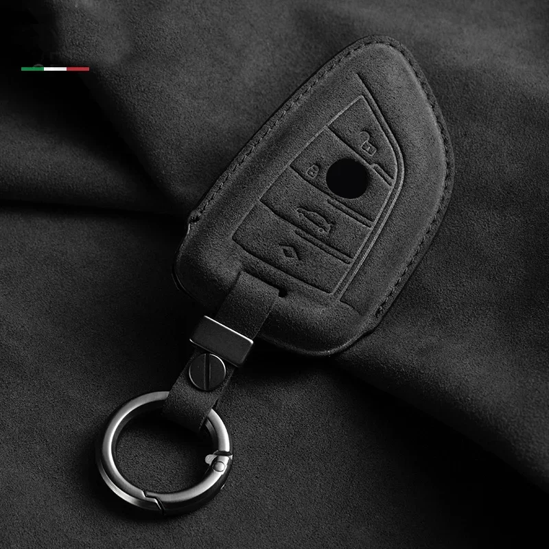 Afbeelding 4: Voor BMW 1 2 4 5 7 6 Serie F30 M2 M6 M3 M4 M5 M8 X3M X5M X1 X4 X5 X6 IX3 Z4 I4 GT F10 F11 F15 Suede Autosleutel Case Cover Shell