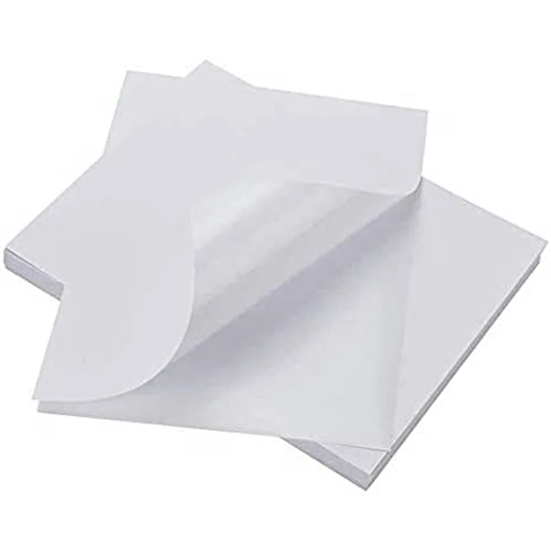 

Printable Vinyl Sticker Paper Self-Adhesive Waterproof White For & Inkjet Printer 8.5X11 Inch