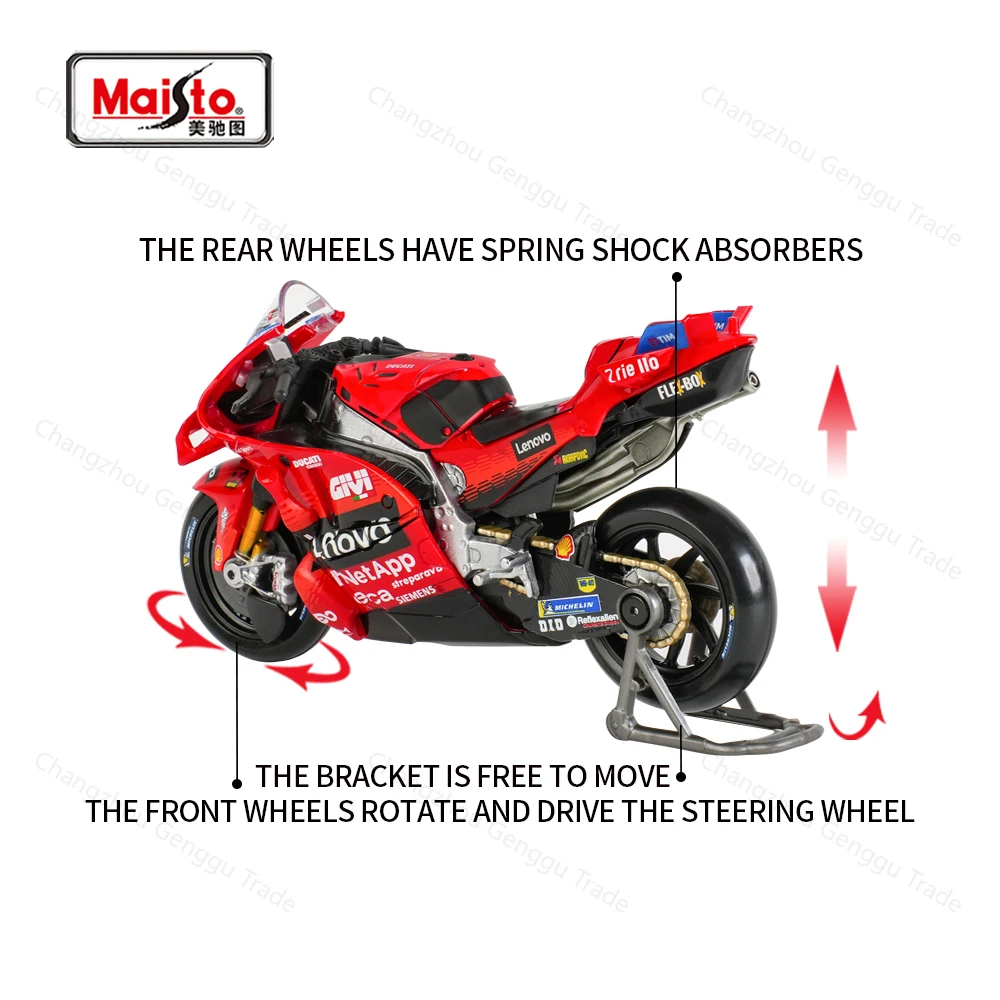 Maisto 1:18 2025 Ducati Lenovo Team Marc Marquez Racing Moto GP Repsol Team Die Cast Vehicles Collectible Motorcycle Model Toys