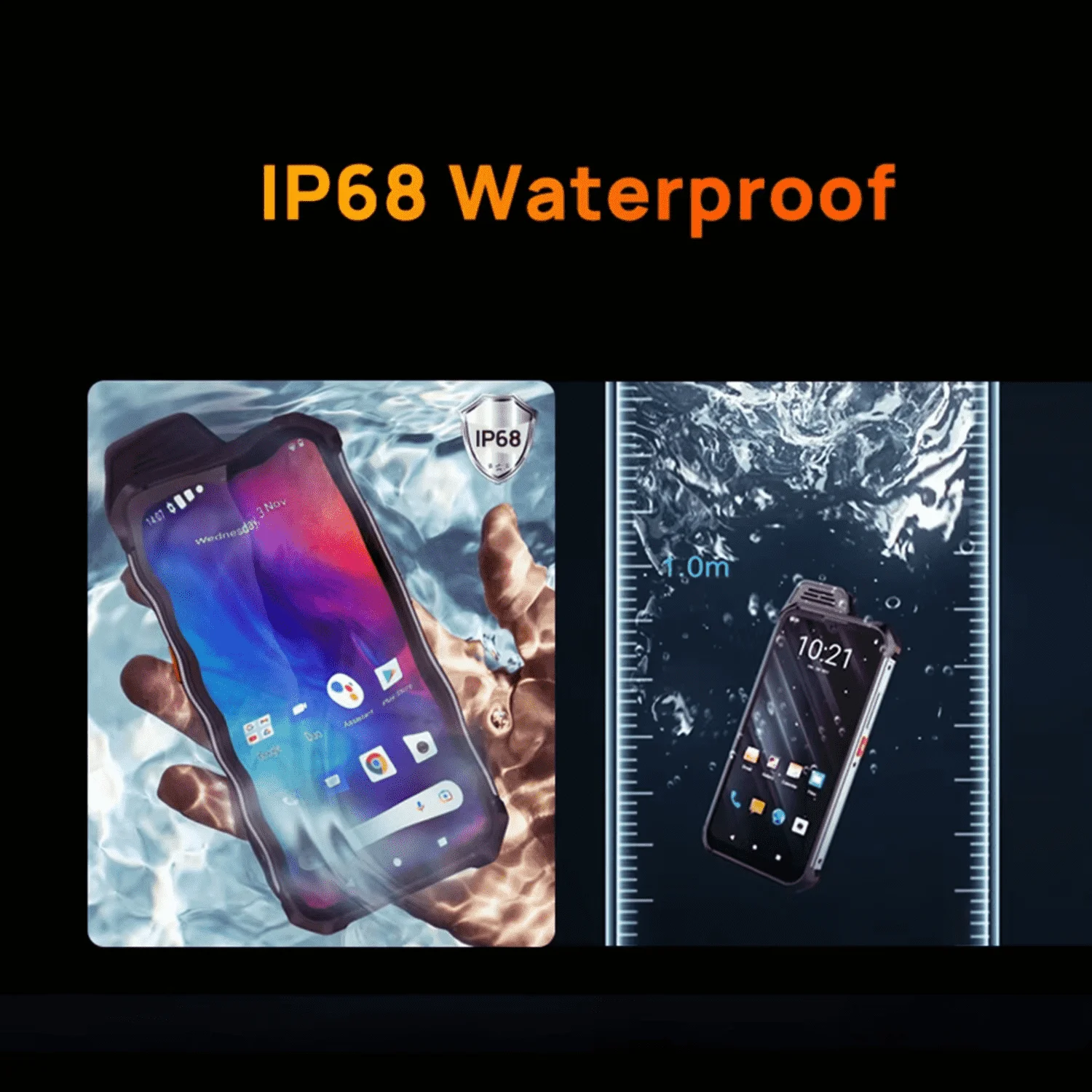 UNIWA W888 ATEX Explosion Andriod Smartphone Walkie Talkie IP68 6.3“ HD 4GB 64GB 4400mAh NFC Certification Explosion-proof Phone