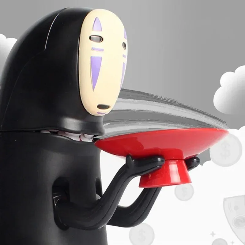 Mealheiro automático spirited away sem rosto come moedas original_voghion.com