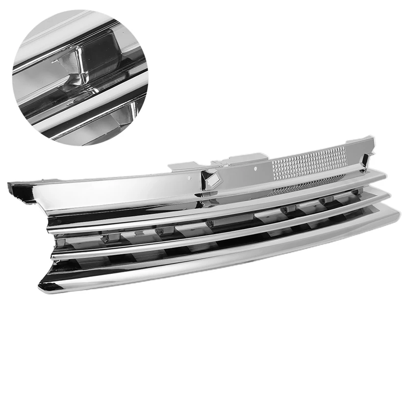 Chromed Car Grill Front Hood Grille For GOLF 4 Bora MK4 R32 1999-2005 1J0 853 655 G