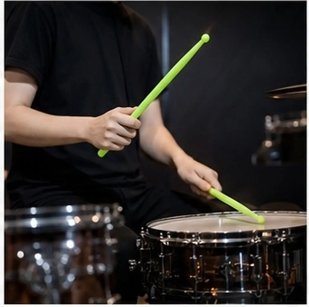 1Pair Nylon Drumsticks for Drum Lightweight Yet Tough Professional Feel All-Purpose Use Jazz Live Drumming Gift