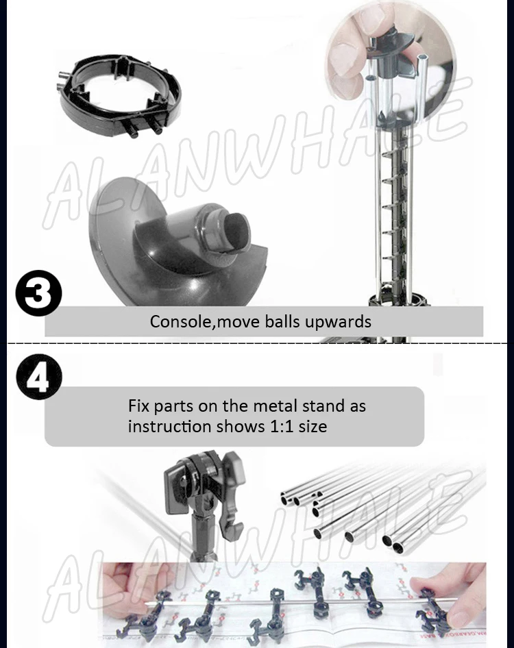 860 cm Schiene Marmor Run Gear Drive Treppen Labyrinth Rennen Achterbahn Elektrischer Aufzug Modellbau Junge Spielzeug Rollkugel Skulptur