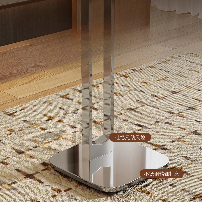 General stainless steel TV mobile bracket with wheel landing