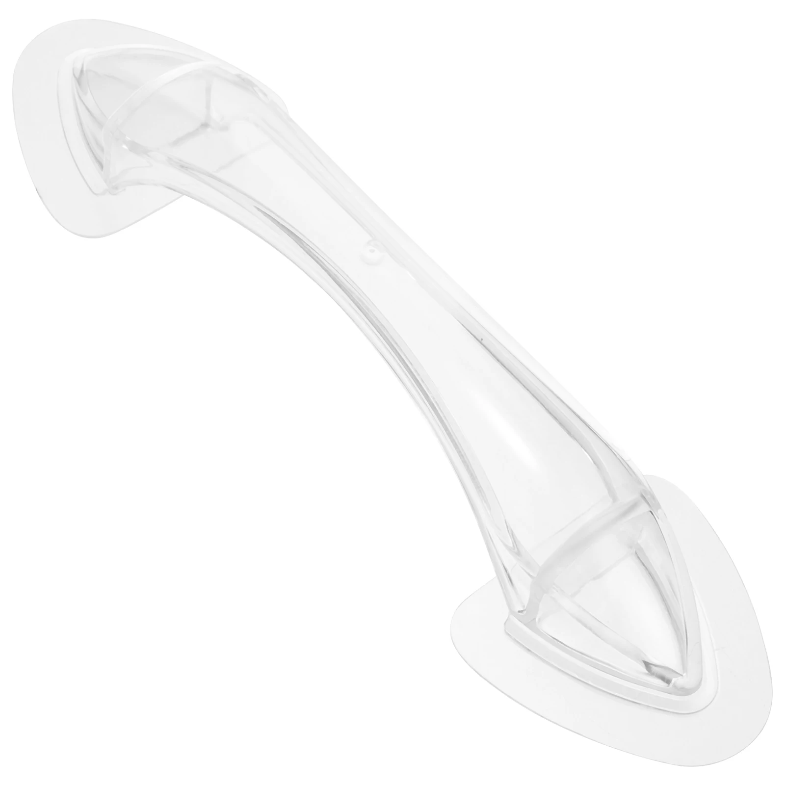

Adhesive Plastic Cabinet Handle Self-Stick Lightweight Durable Handle for Kitchen Drawer Dresser Glass Sliding Door