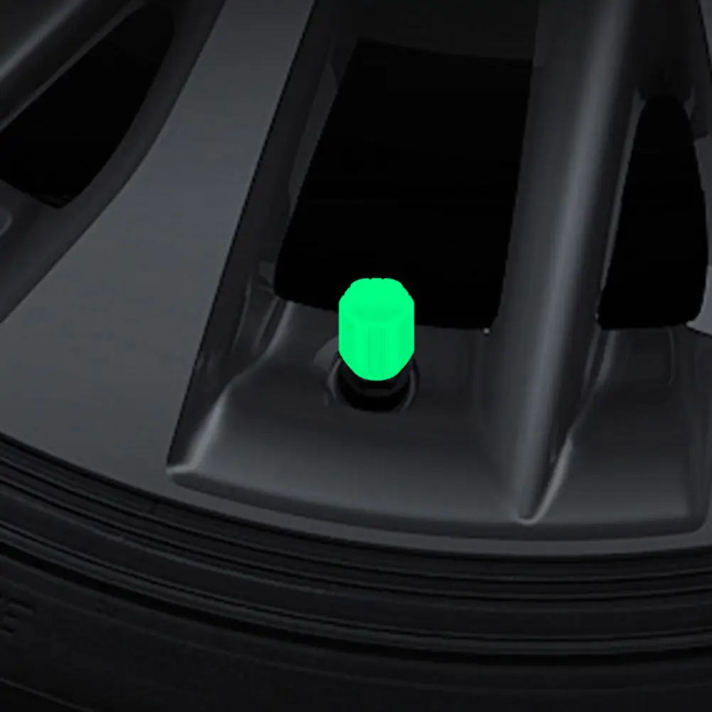 24Pcs Glow in The Dark Tire Valve Caps Car Tyre Dust Caps Easy Install No Tools Needed for Cars Suvs Trucks Motorcycles Safety