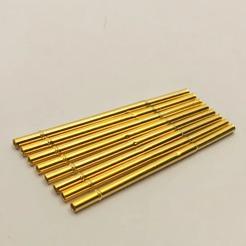 20/100PCS R50-2C Test Pin P50-B1 Receptacle Brass Tube Needle Sleeve Seat Crimp Connect Probe Sleeve17.5mm Outer Dia 0.86mm