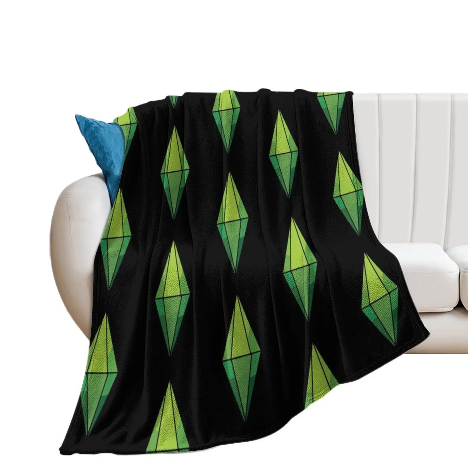 

Plumbob Throw Blanket Luxury Brand Nap Blankets