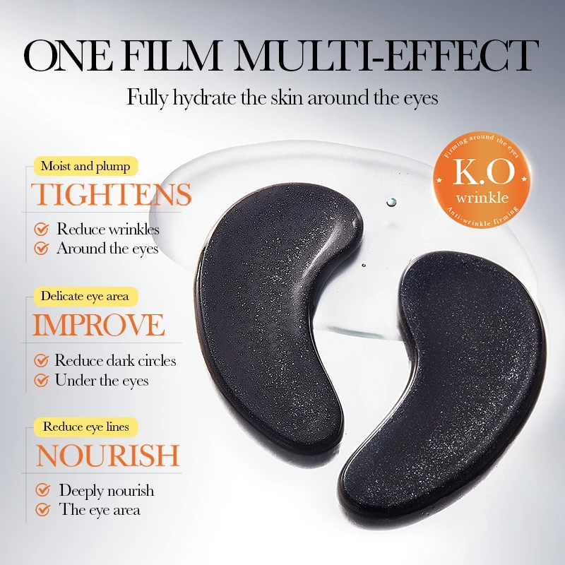 5 أزواج SADOER الأسود كريستال الكولاجين قناع عين المضادة للتجاعيد مكافحة الشيخوخة ترطيب مكافحة الهالات السوداء بقع عين أقنعة هلامية #2