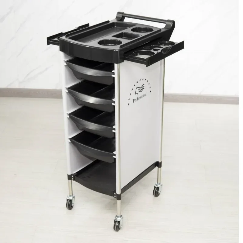 Salon Furniture Aesthetic Trolley Beauty Salon Auxiliary Cart Hair Stylist Special Multifunctional Tool Storage Car