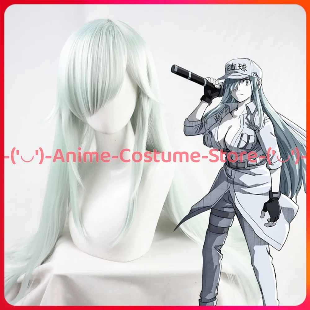 

Cells at Work! Black White Blood Cell Cosplay Wig Anime Game Character Halloween Carnival Party Costume Wigs Heat Synthetic Hair