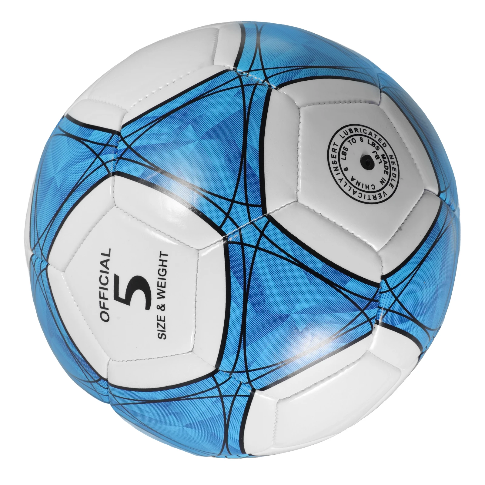 

5 PVC Training Football Wear-Resistant Soccer Ball Size 5 Kids Boys Girls Practice Toy Lightweight Inflatable Outdoor