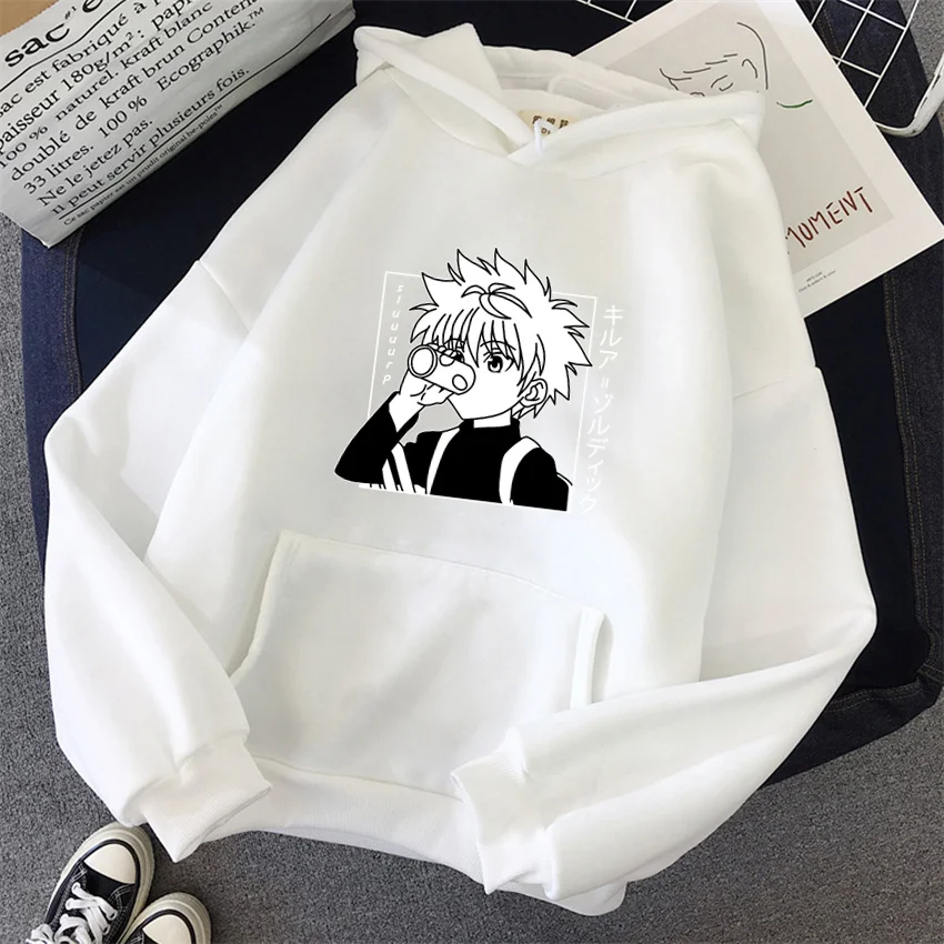 Anime Hunter X Hunter  Women\'s Hoodie Kurapika Devil Eye Hoodies Women Streetwear Pullover Harajuku Unisex Sweatshirt Clothes