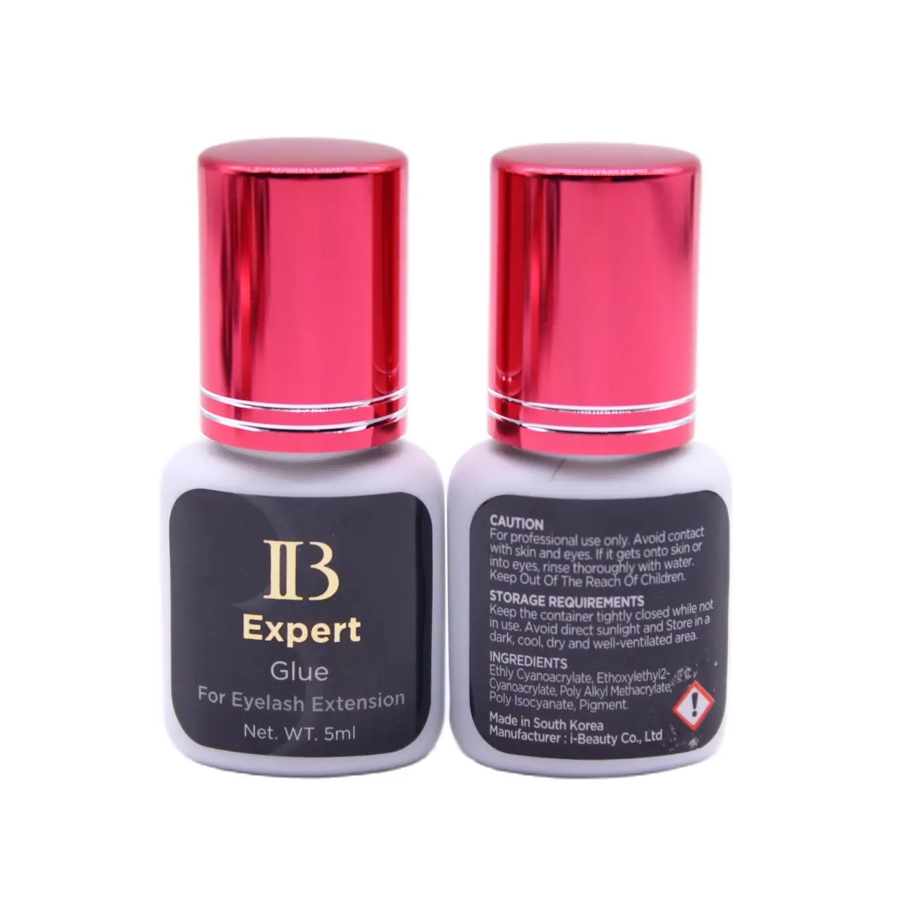 Korea IB Expert Glue 1-2Sec Fast Drying Eyelash Extension Glue 5ml Strong Lashes Adhesive Low Stimulation Retention 5-6 Weeks