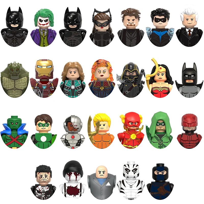 

Минифигурки злодеев: конструктор, совместимый с основными брендами, коллекционные модели игрушек по мотивам фильмов