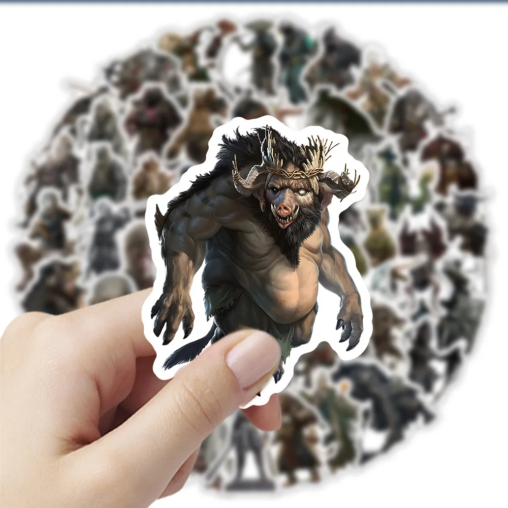 10/30/50 Stuks Zwart Mythe Wukong Spel Stickers Grappige Graffiti Stickers Speelgoed Voor Kinderen Diy Motorfiets Notebook Laptop Skateboard Telefoon