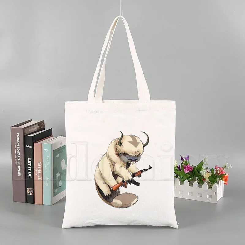 Avatar The Last Airbender Korea Ulzzang Shopper Bag Print Canvas Tote Bag Handbags Women Bag Harajuku Shoulder Bags