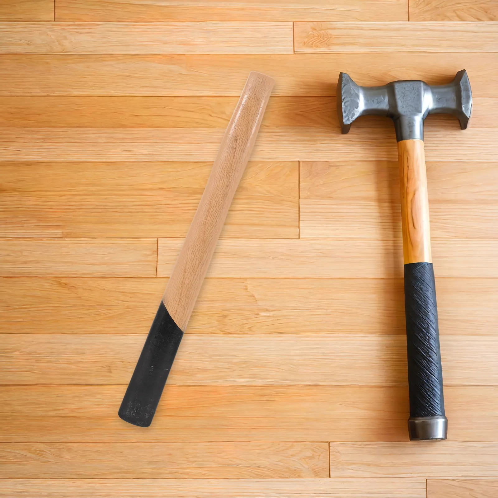 Hardwood Hammer Handle Replacement Wooden 15 Inch Length for 2Lbs Sledge Masonry Ball Peen Hammer Repair and Construction Use