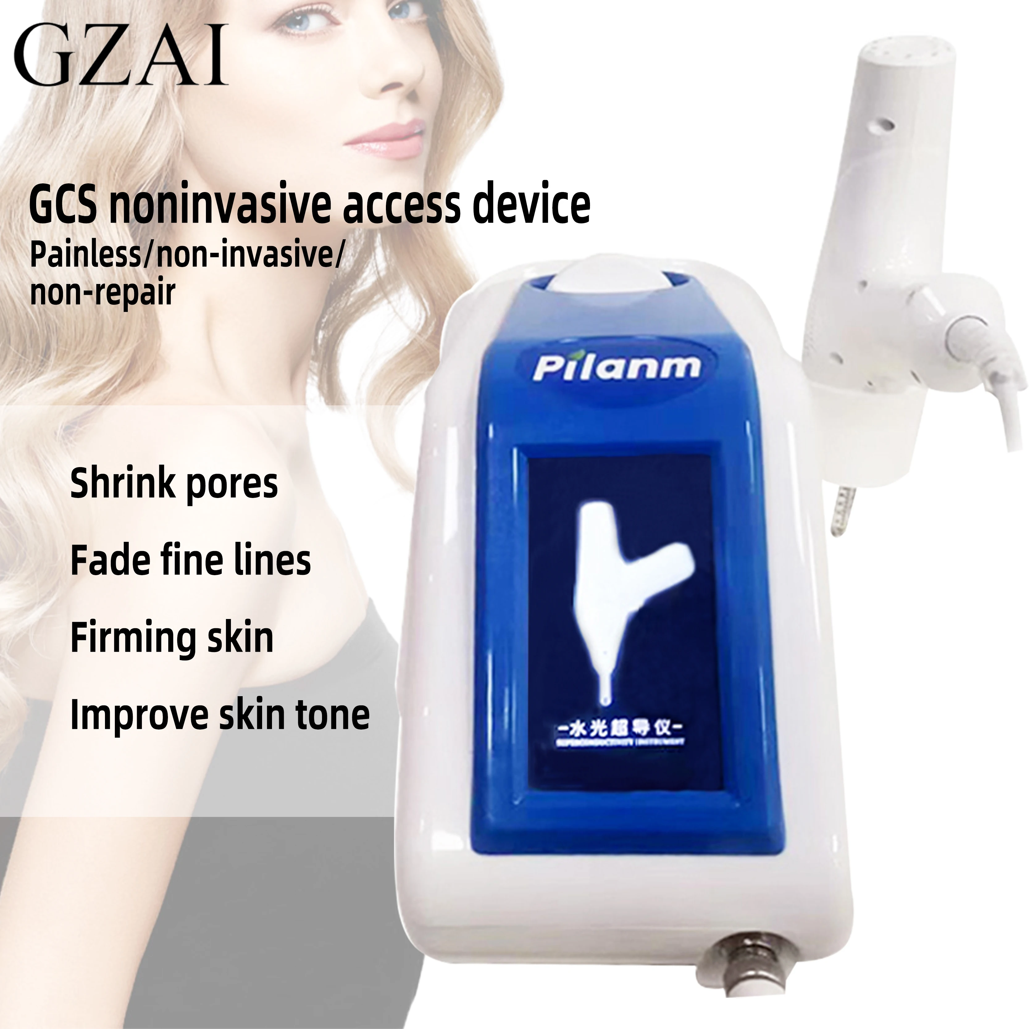 

GZAI Non-Invasive Superconducting Device for Pore Shrinking, Whitening, Skin Rejuvenation, Spot Removal, Firming