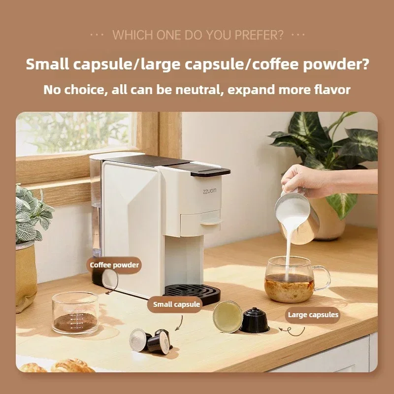 ZZUOM CM6891 Fully Automatic Nestle Capsule Coffee Machine Small Office Desktop Italian Concentrated Capsule Machine 220 Origina