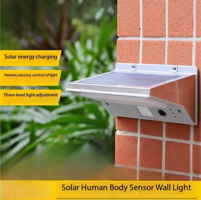 

Новый светодиодный индукционный настенный светильник для человеческого тела на солнечной батарее, уличный водонепроницаемый садовый настенный светильник для виллы и сада