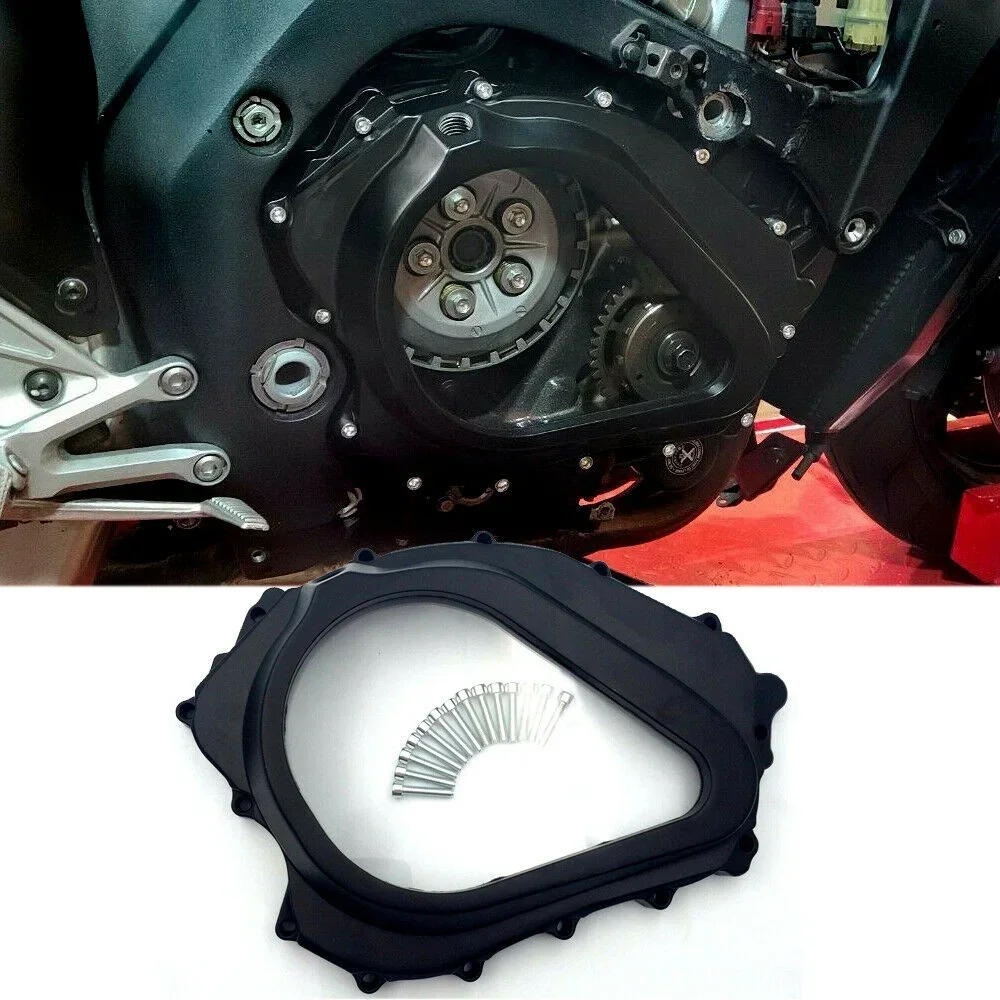 Custom Cluctch Engine Cover W/ Gasket for 2004-2007 Honda CBR 1000RR Aftermarket Motorcycle Parts Black Right Side