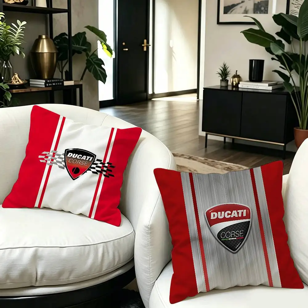 D-Ducati Motorcycle LOGO Lucky Dragon pillow cover sofa cushion cover home room decoration children gift