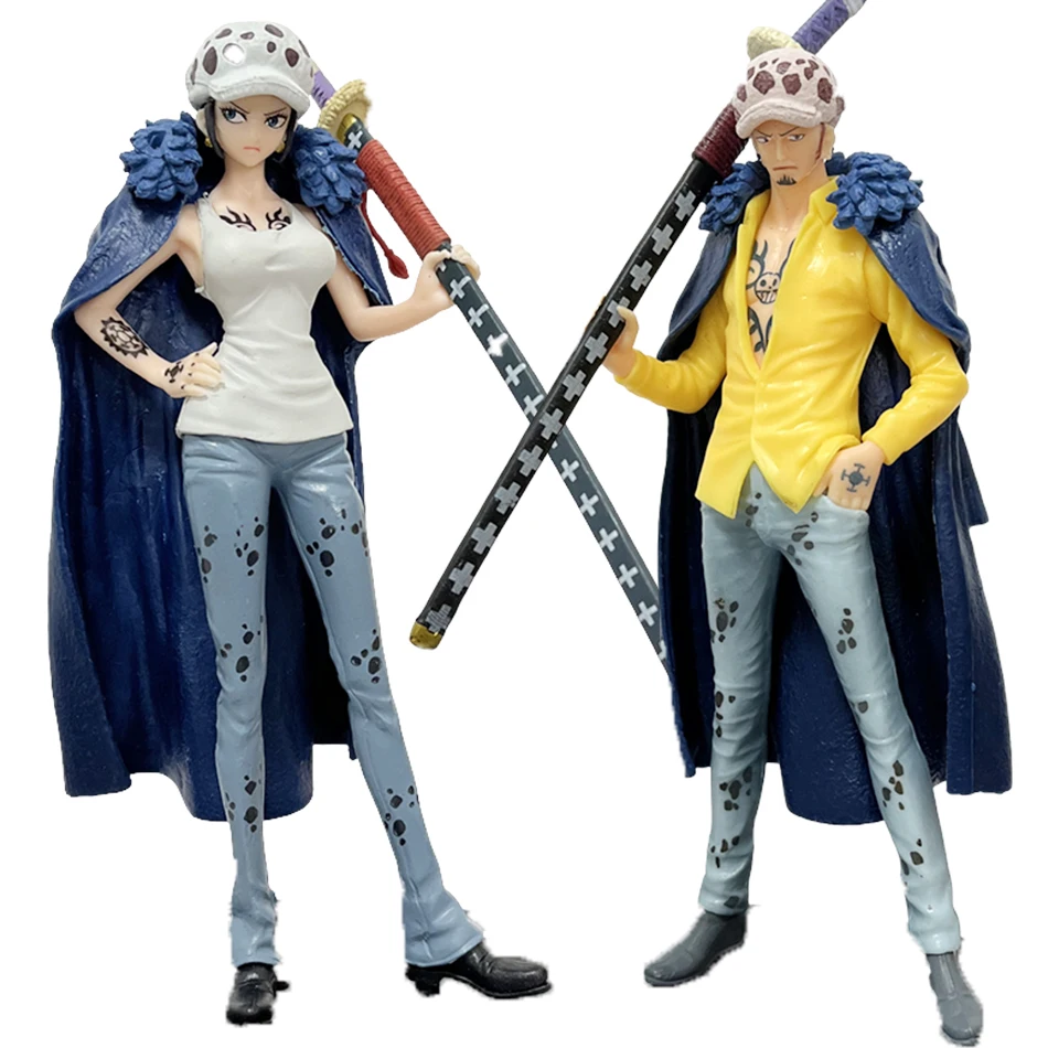 Beliebte Anime One Piece Figur Trafalgar Luo Zhanzi Luo PVC-Modell Desktop-Dekoration Anime-Zubehör Spielzeug Geschenk