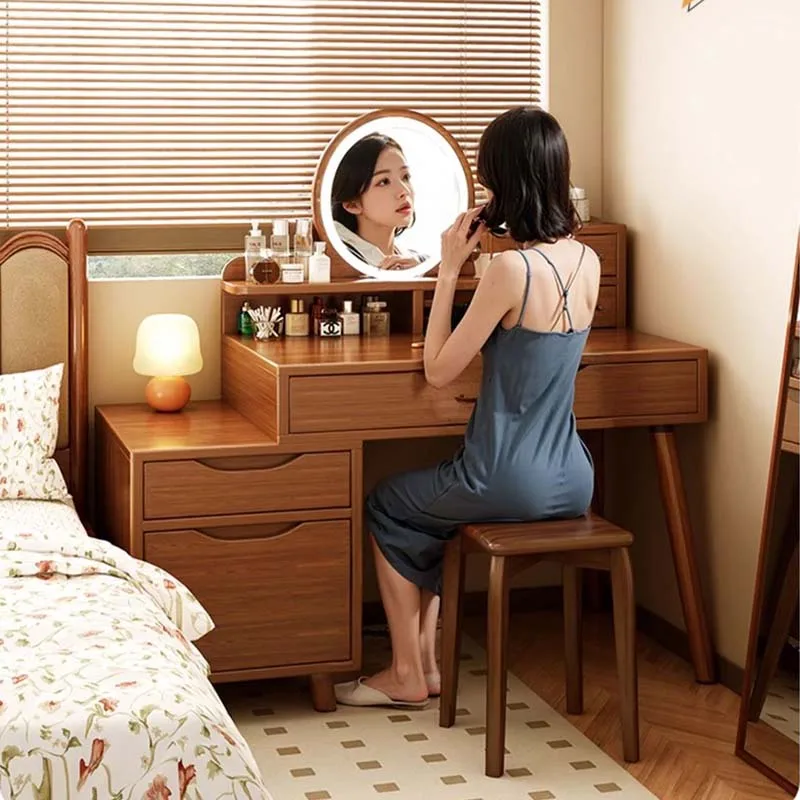 Esthetic Extension Vanity Desk Drawers Essentials Tall Adult Vanity Desk Organizer Corner Jewelry Coiffeuse Bedroom Furnitures