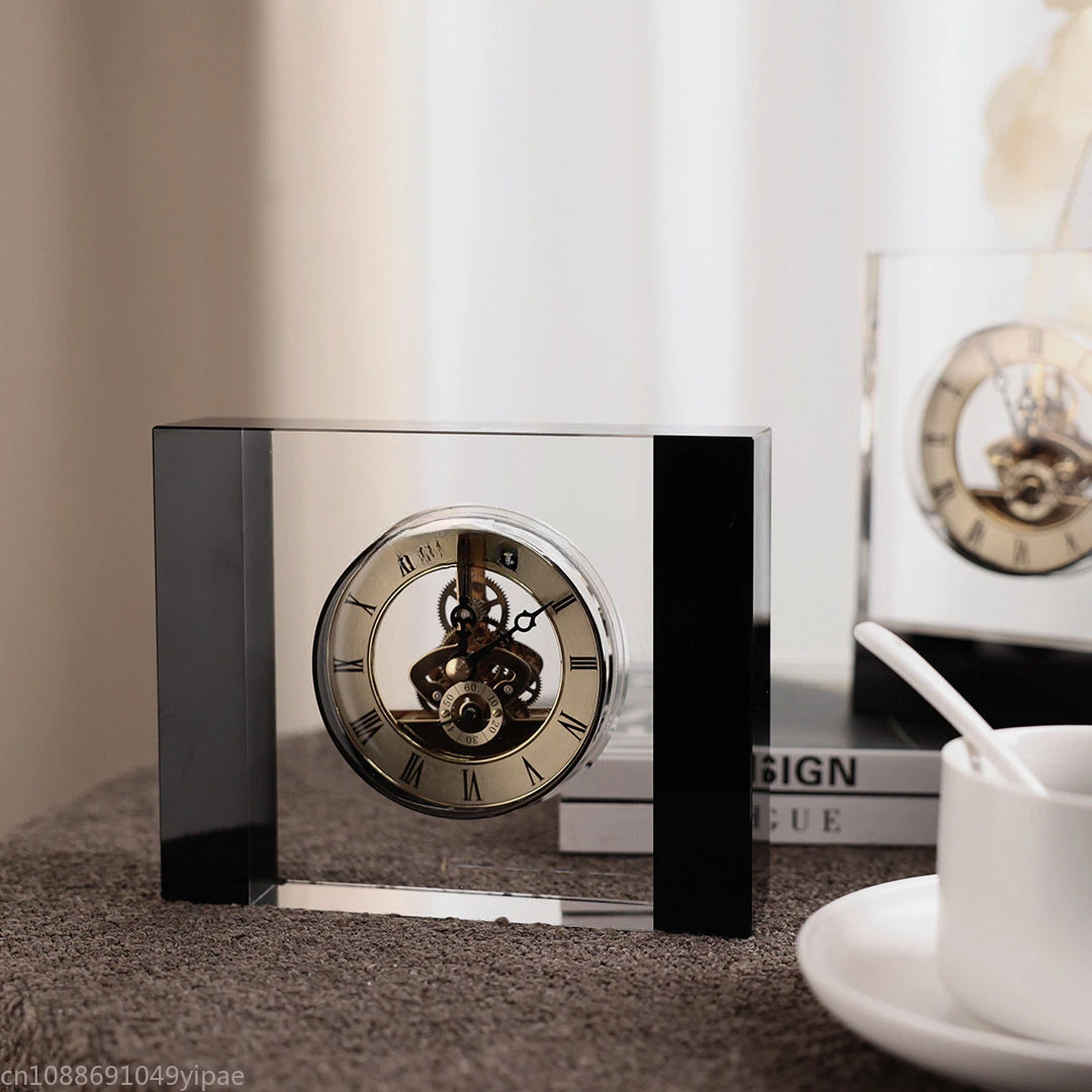 

High Appearance Level Vintage Clock Ornaments Bedroom Study Bedside Table Office Desktop Decoration Home Decor