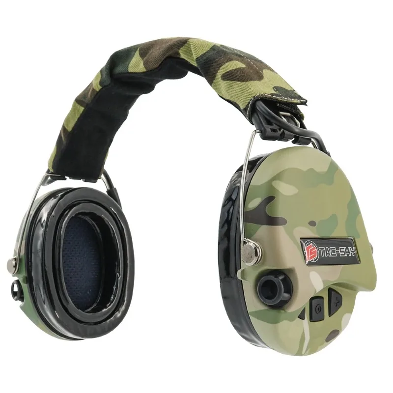 TAC-SKY 2023 Tactical Headset SORDN IPSC Version Silicone Earmuffs Noise Canceling Pickup Headset Electronic Shooting Earmuffs