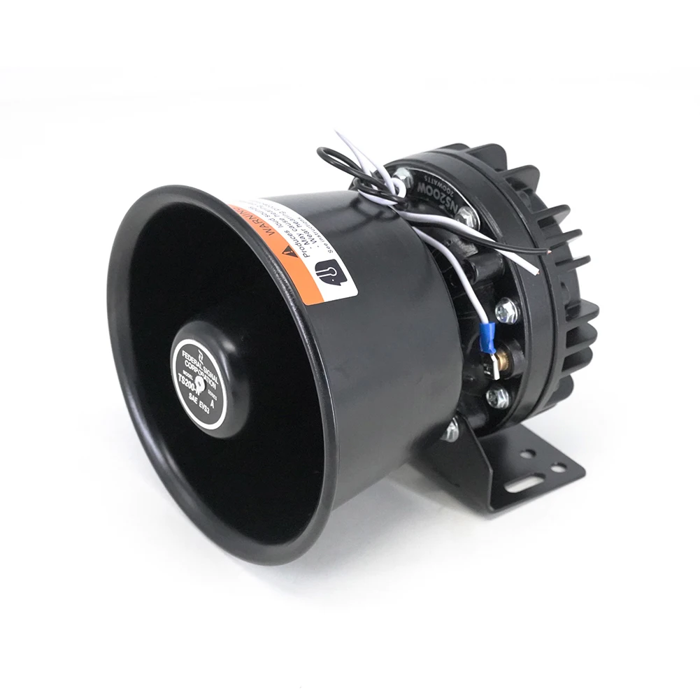 200W Car Warning Siren Speaker 130dB Loud Sound Speaker With Heat Dissipation Grille For Ambulances Cars And Fire Trucks