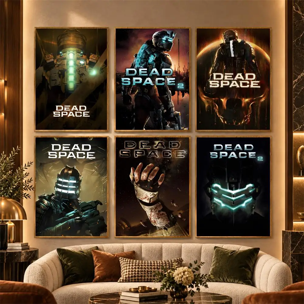 D-Dead Space Poster Stickers Painting Mural HD Wall Decals for Bedroom Living Room Home Self-Adhesive Decor Gift