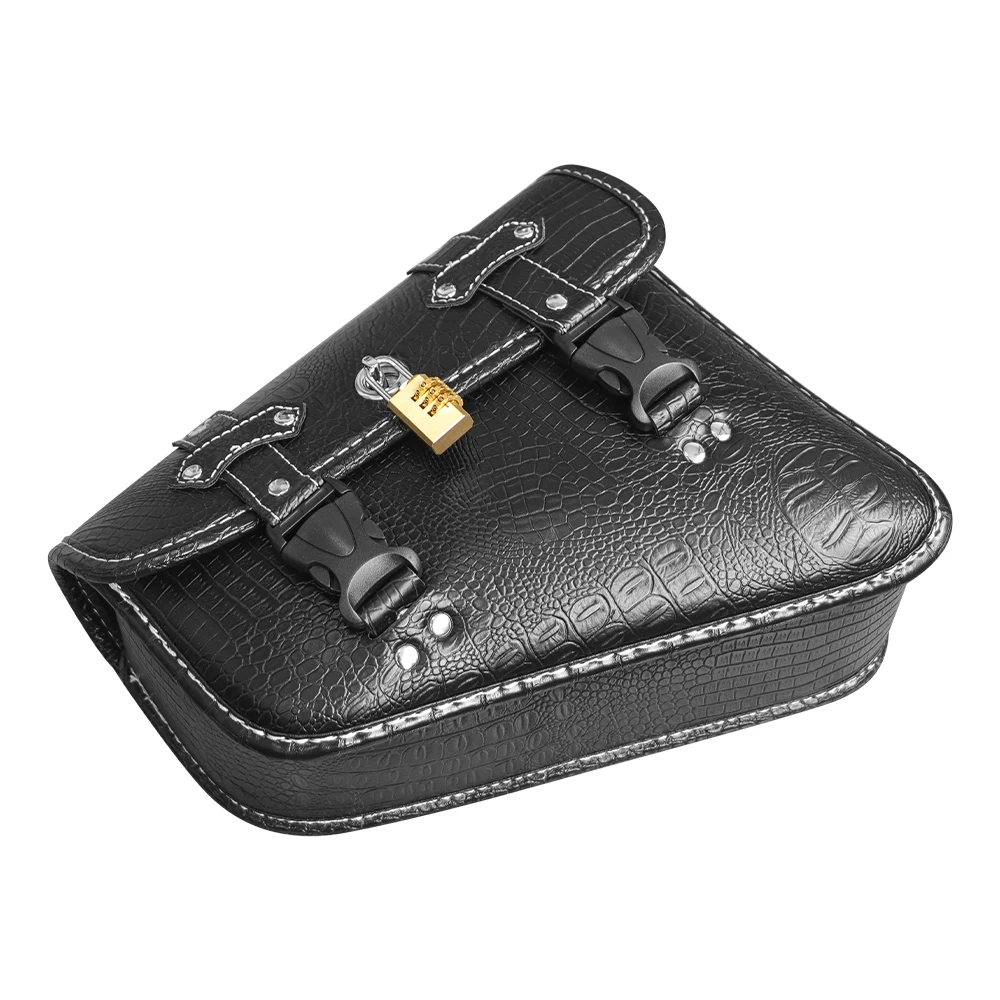Universal Cruiser Prince Motorcycle For Harley Honda Lron 883 1200 48 Street Bob Low Rider S Fat Bob Side Bag Saddle Bag view 5