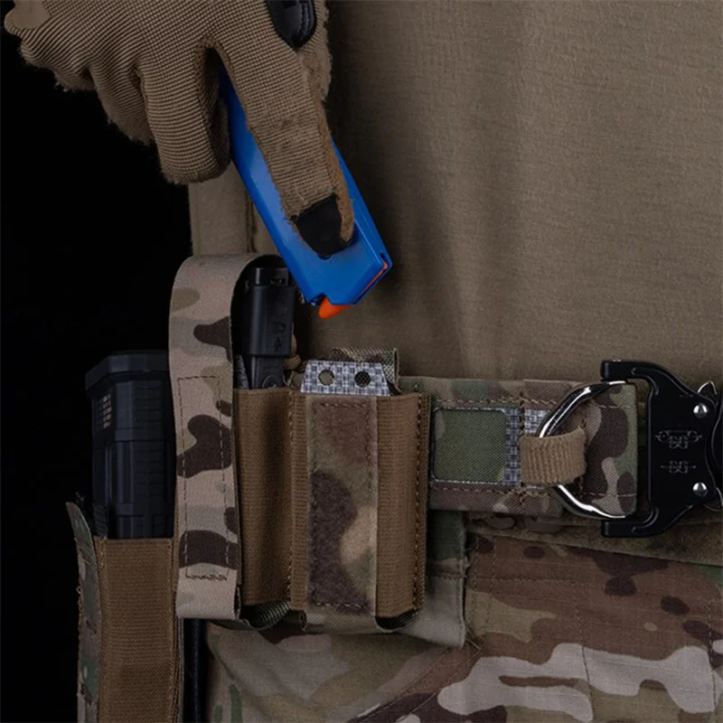 Compact Magazine Carrier Swift Release MOLLE Mount Multi Tool Storage Pouch Hunting Gear Utility Holder Accessory