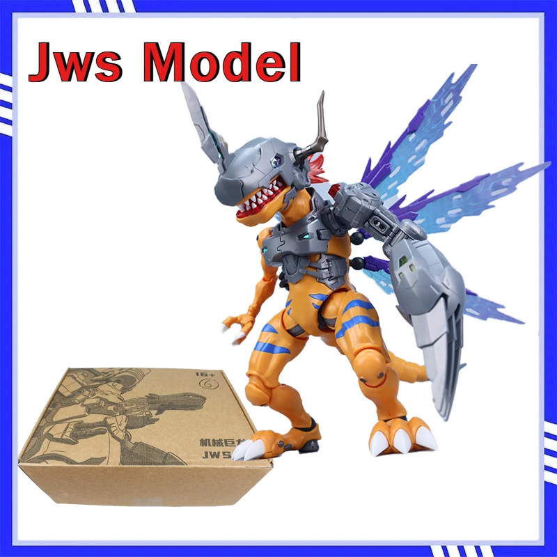 Neues Jws-Modell, Anime-Figur aus „Digimon Adventure“, Metal Greymon, Actionfigur, PVC-Statue, Tischdeko, Sammelmodell, Spielzeug, Geschenk.