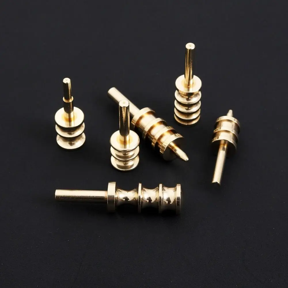 Pointed or Flat Tip Leather Burnisher Tool Pressing Line Soldering Iron Leather Edge Slicker Brass Marking Creaser