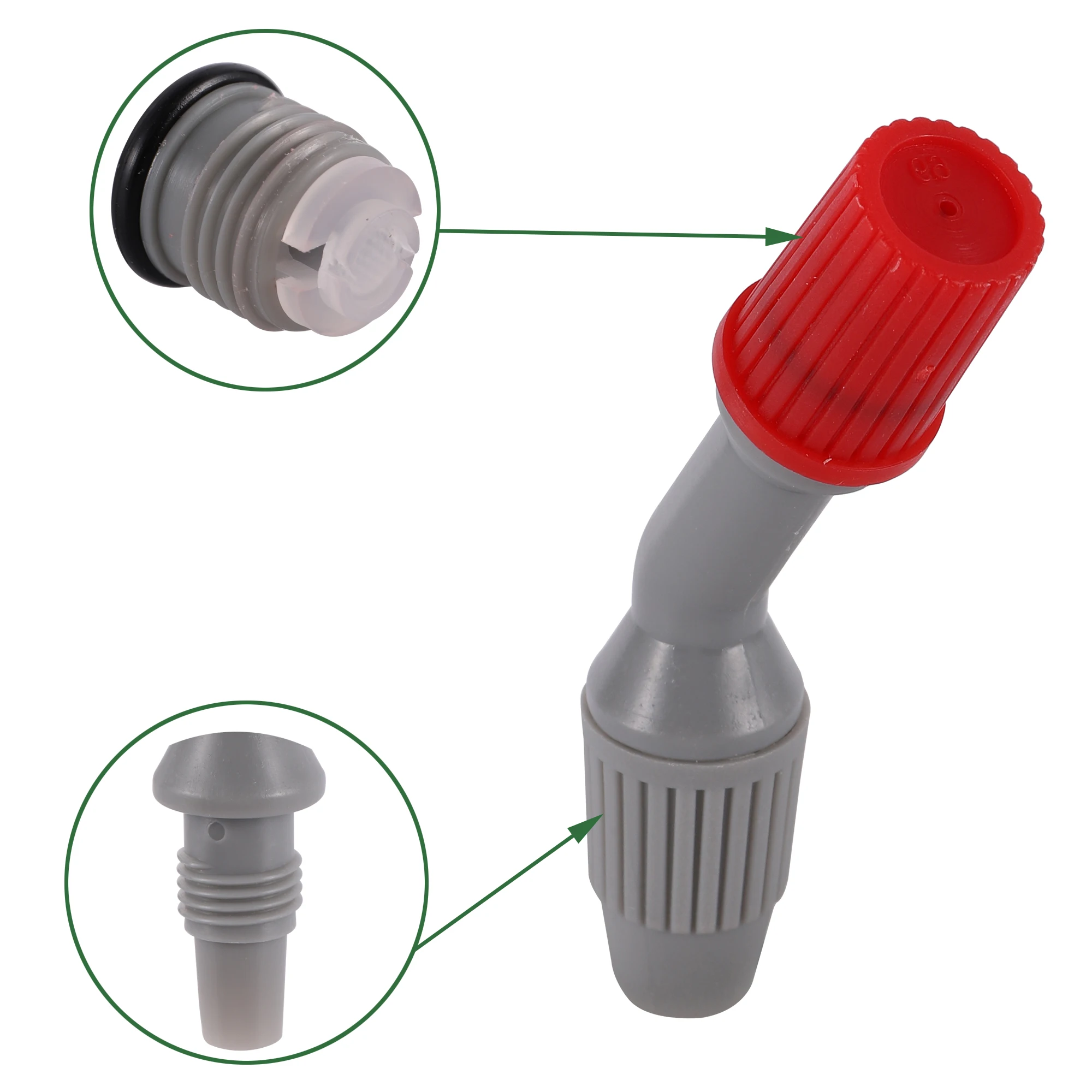 1/4 Inch Agricultural Copper Atomizing Sprayer Nozzle Adjustable Nozzle Head Garden Irrigation Pesticide Sprinkler