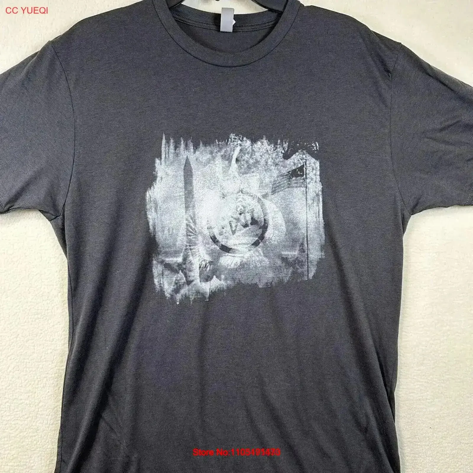 Special Operations Association of America T Shirt Mens L Black vintage Washed Breathable Stylish Slightly homme fashion